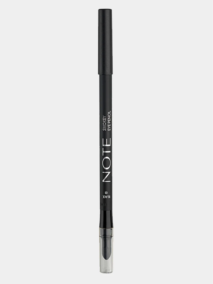 Черный карандаш для глаз для создания эффекта смоуки NOTE Cosmetique smokey eye pencil