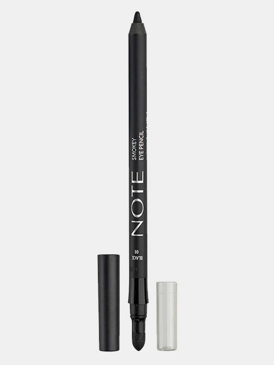 Черный карандаш для глаз для создания эффекта смоуки NOTE Cosmetique smokey eye pencil