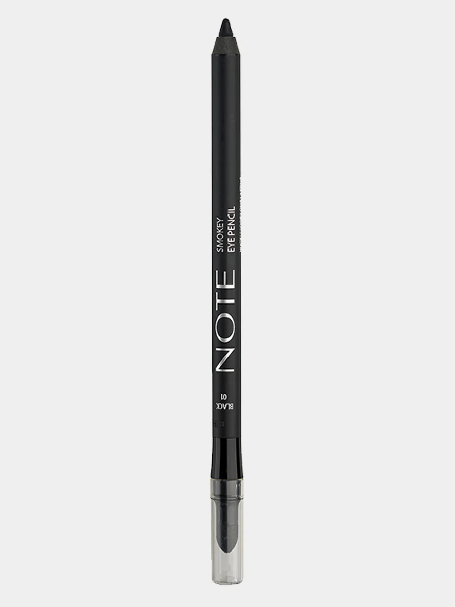 Черный карандаш для глаз для создания эффекта смоуки NOTE Cosmetique smokey eye pencil