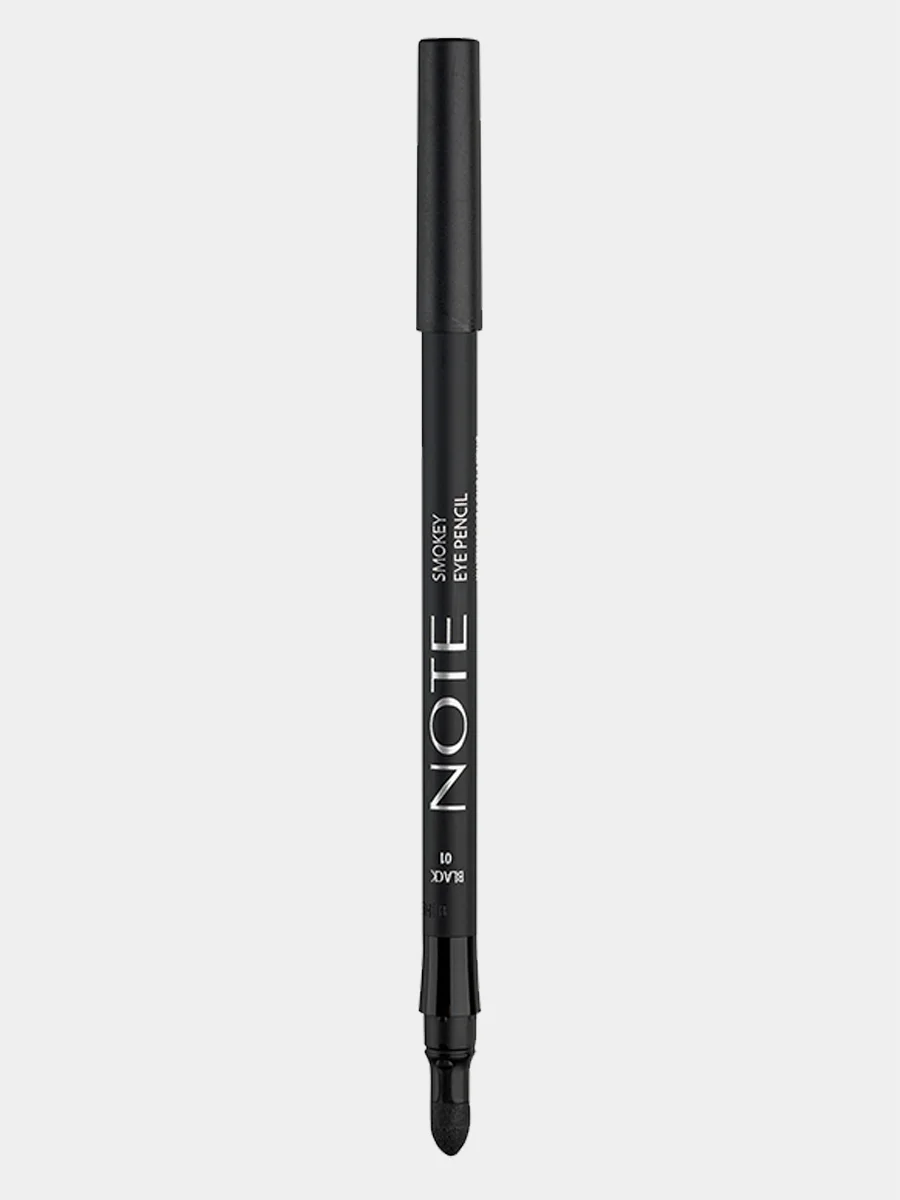 Черный карандаш для глаз для создания эффекта смоуки NOTE Cosmetique smokey eye pencil