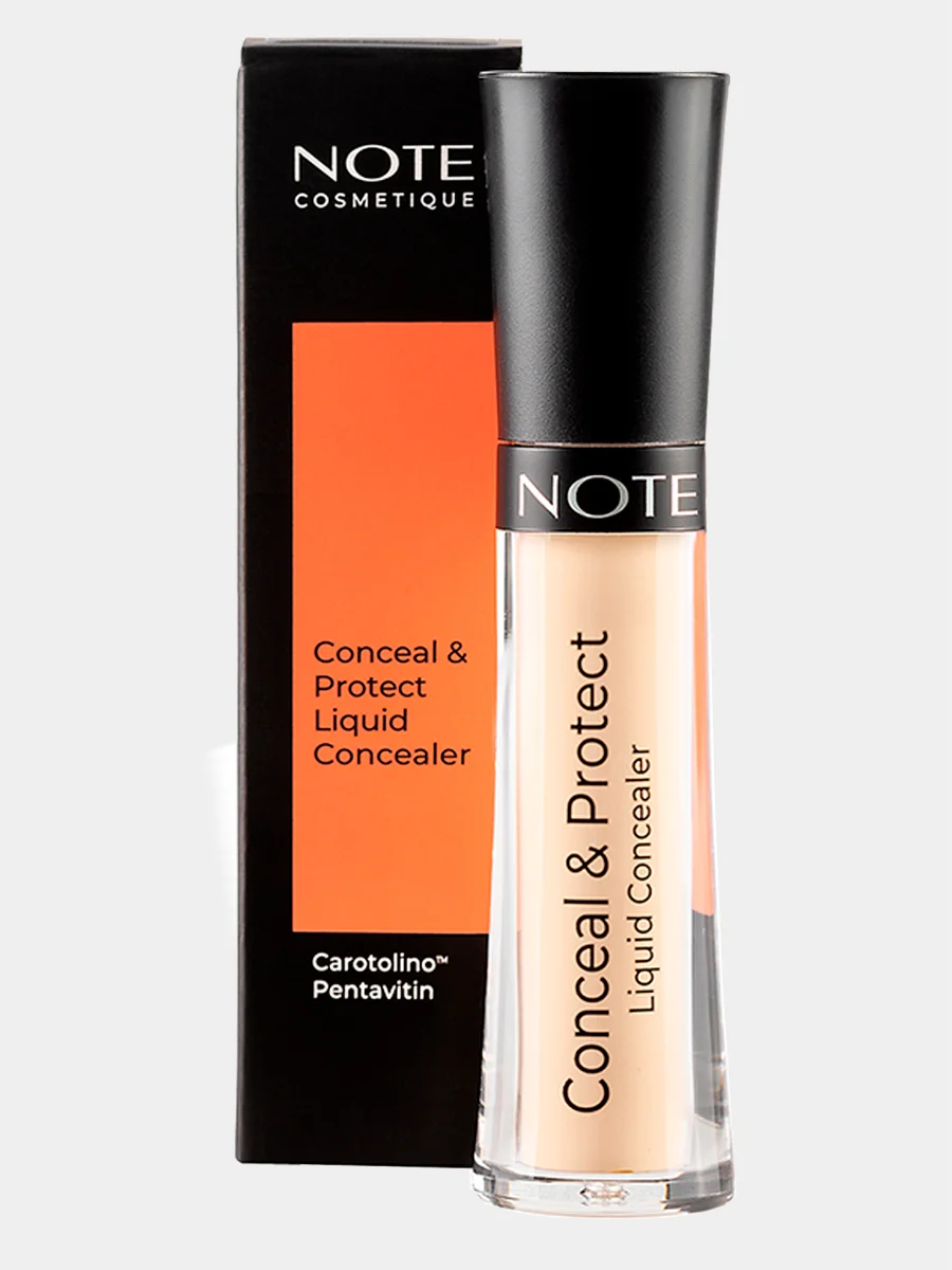 Слоновая кость консилер жидкий маскирующий защитный Note Cosmetique conceal & protect liquid concealer