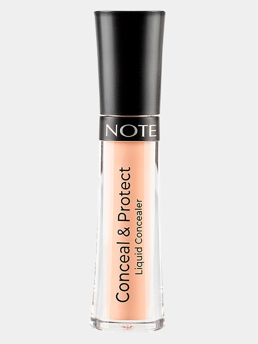 Бежевый меланж консилер жидкий маскирующий защитный Note Cosmetique conceal & protect liquid concealer