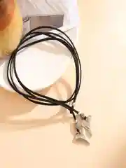 Черный чокер кожаный шнурок 2 сердца