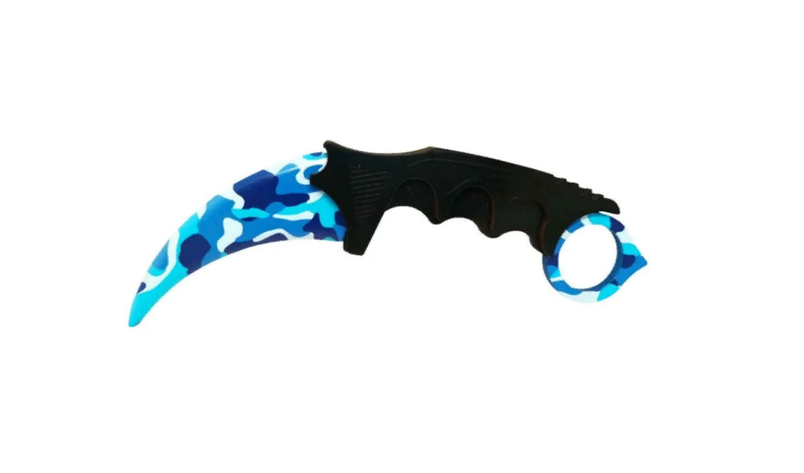 Нож деревянный керамбит "Камуфляж" CS:GO кс го скин "чистая вода"