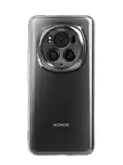 Прозрачный чехол для Honor Magic 6 Pro силиконовый BROSCORP матовый/ прозрачный, бортик- защита камер
