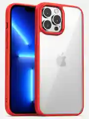 Красный прозрачный чехол для Apple IPhone 14 Pro и 14 Pro Max / Айфон 14 Про и 14 Про Макс
