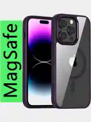 Пурпурный прозрачный чехол для Apple IPhone 14 Pro и 14 Pro Max / Айфон 14 Про и 14 Про Макс