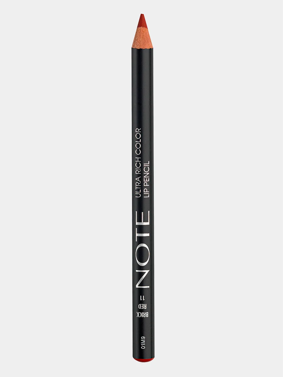 Красный карандаш для губ NOTE Cosmetique ultra rich color lip pencil насыщенного цвета