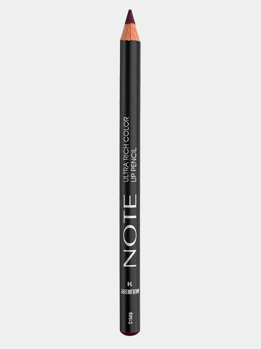Коралловый карандаш для губ NOTE Cosmetique ultra rich color lip pencil насыщенного цвета