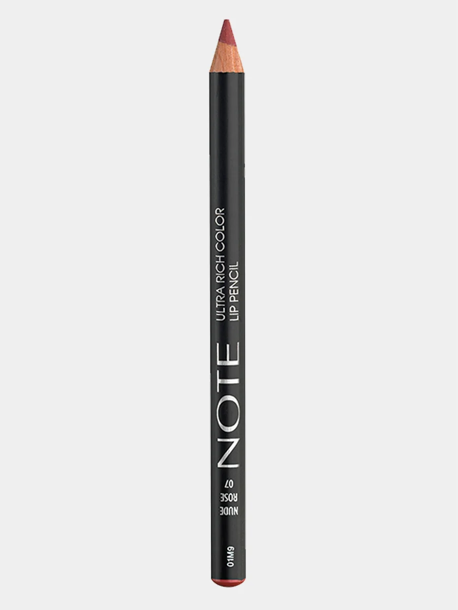 Вишнёвый карандаш для губ NOTE Cosmetique ultra rich color lip pencil насыщенного цвета