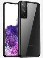 Прозрачный чехол для Samsung S21 / Самсунг S21 с силиконовым кантом Crystal Case