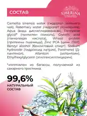 Тоник для лица Siberina выравнивающий против прыщей, угрей и чёрных точек с цинком