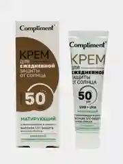 Compliment Крем для ежедневного ухода с защитой от солнца SPF50 Матирующий, 50мл