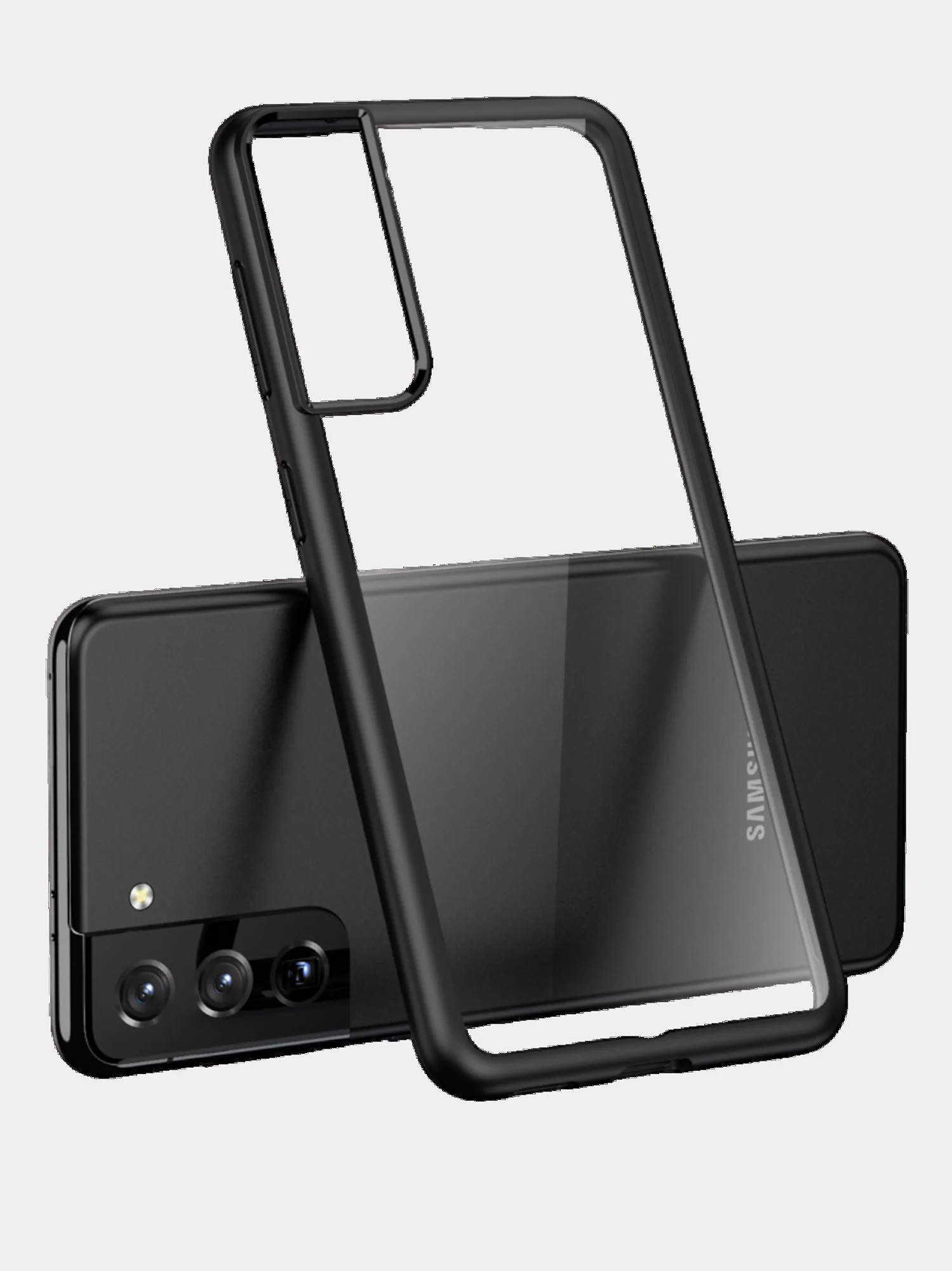 Прозрачный чехол для Samsung S21 Plus / Самсунг S21 + с силиконовым кантом Crystal Case