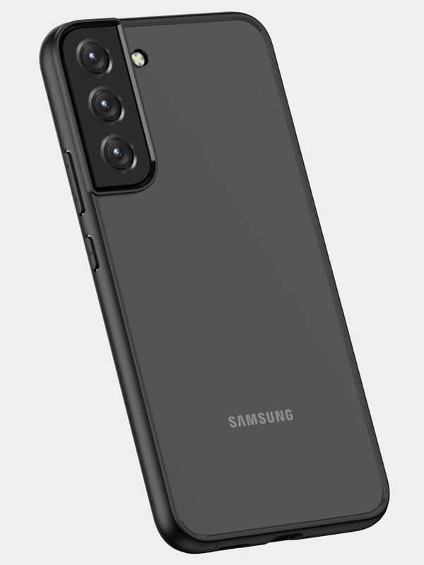 Прозрачный чехол для Samsung S22 / Самсунг S22 с силиконовым кантом Crystal Case