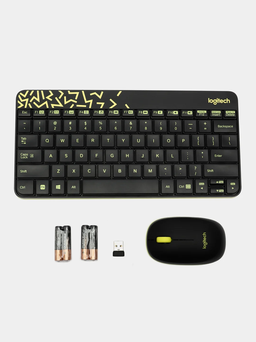 Logitech Комплект мышь + клавиатура беспроводная MK240, Английская раскладка, черный
