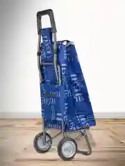 Синий сумка тележка на колесах хозяйственная