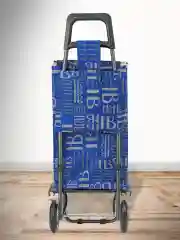 Синий сумка тележка на колесах хозяйственная
