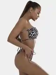 Бежевый купальник женский, раздельный
