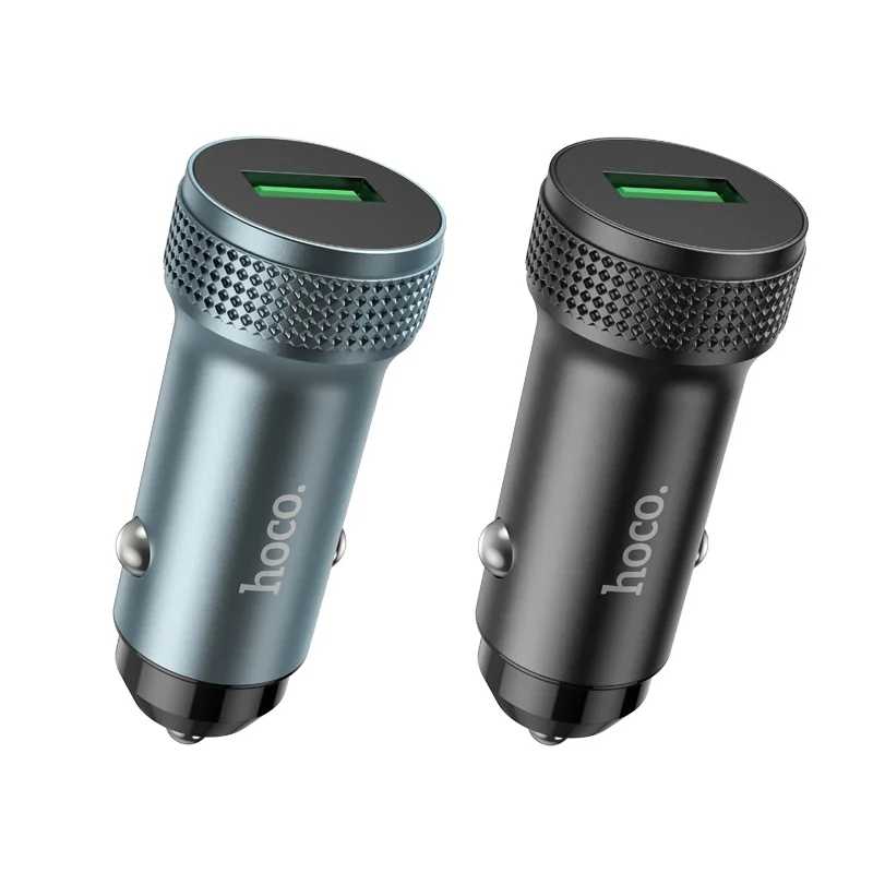 Автомобильное зарядное устройство Hoco Z49A 1USB QC3.0 черное  с 2 USB
