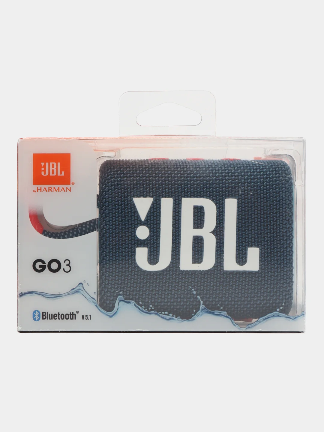 Синий портативная колонка, Bluetooth, JBL GO3