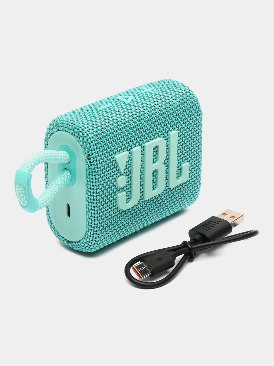 Бирюзовый портативная колонка, Bluetooth, JBL GO3