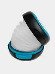 Голубой фонарь кемпинговый, на солнечной батарее и USB складной Helios HS-SB-6071, лампа в палатку