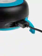 Голубой фонарь кемпинговый, на солнечной батарее и USB складной Helios HS-SB-6071, лампа в палатку
