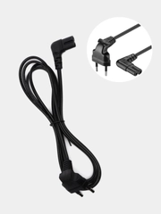 Сетевой кабель -восьмерка 1.8м, 2 pin, угловой