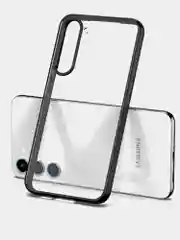 Прозрачный чехол для Samsung S23 / Самсунг S23 с силиконовым кантом Crystal Case