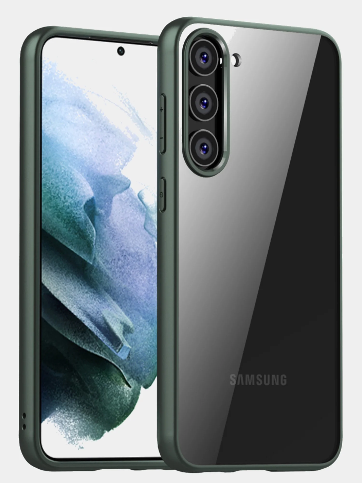 Прозрачный чехол для Samsung S23 Plus / Самсунг S23 + с силиконовым кантом Crystal Case