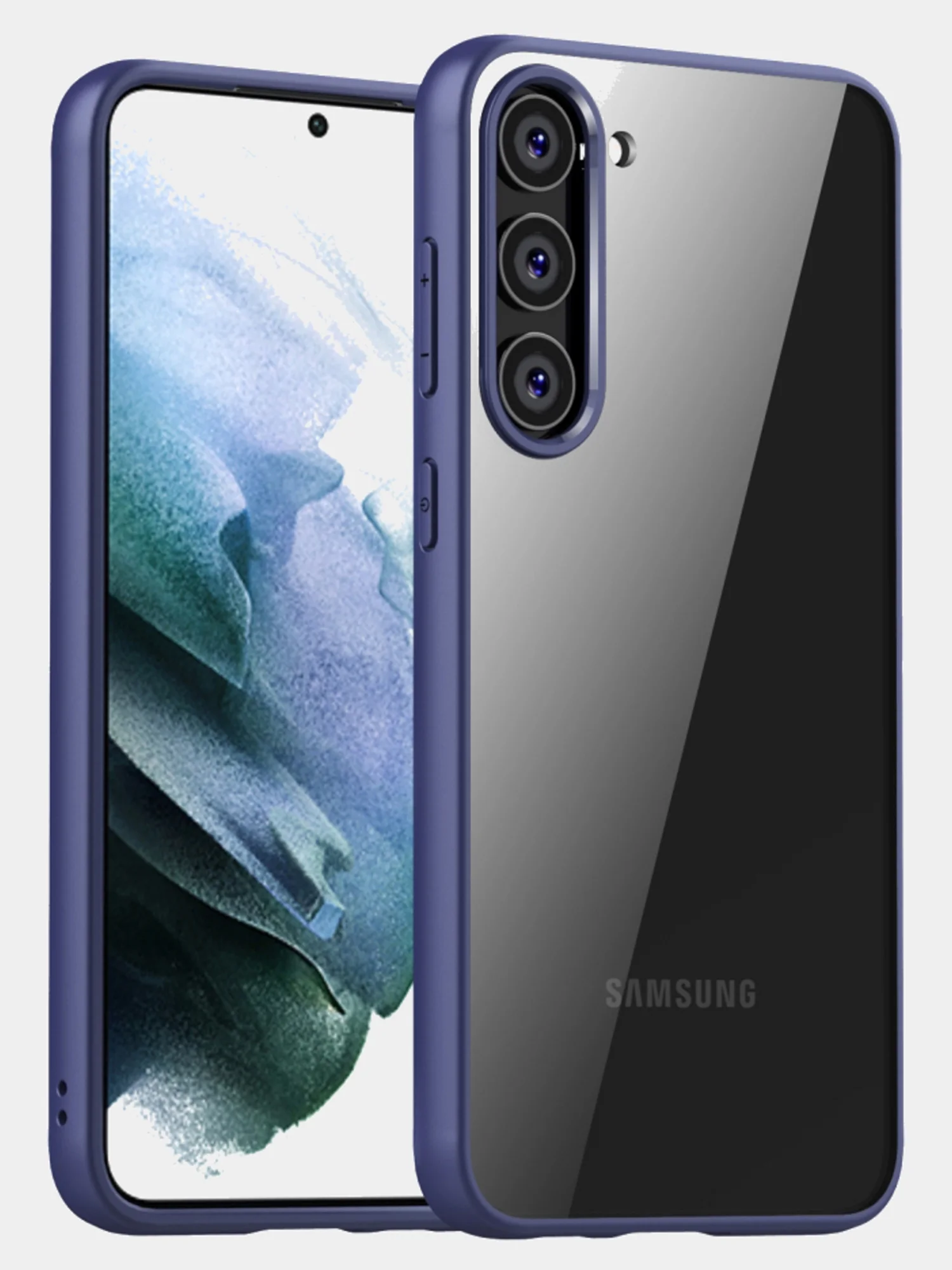 Прозрачный чехол для Samsung S23 Plus / Самсунг S23 + с силиконовым кантом Crystal Case