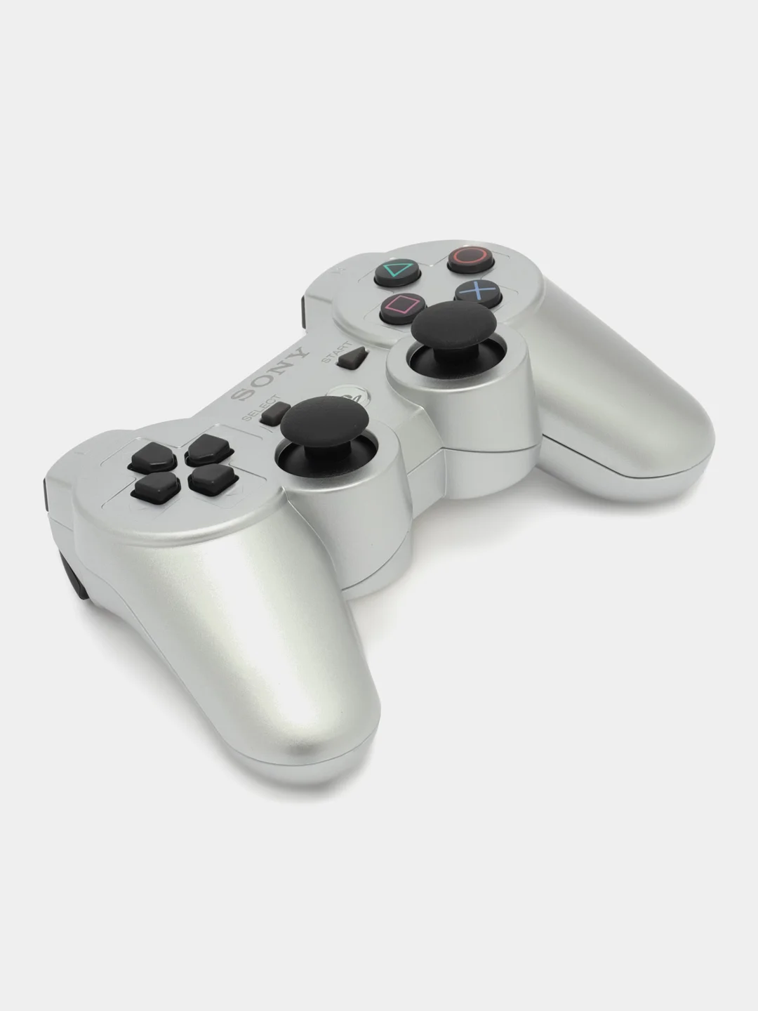 Серебряный джойстик беспроводной для PlayStation 3 / PS3 / DualShock