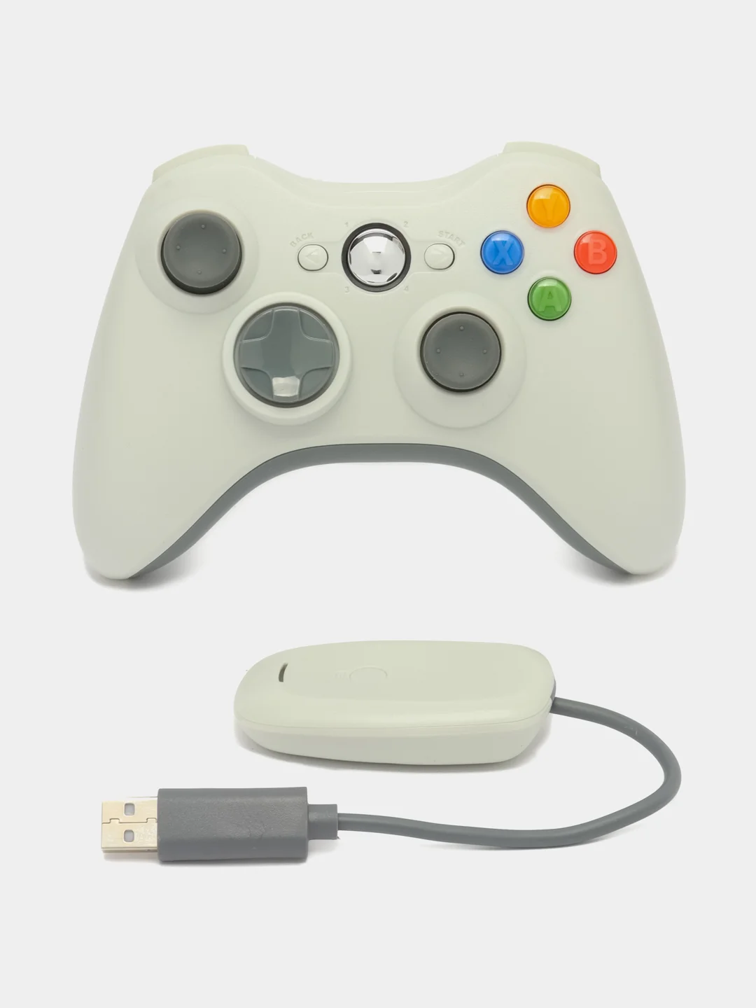 Белый джойстик беспроводной для Xbox 360 / PC / Android