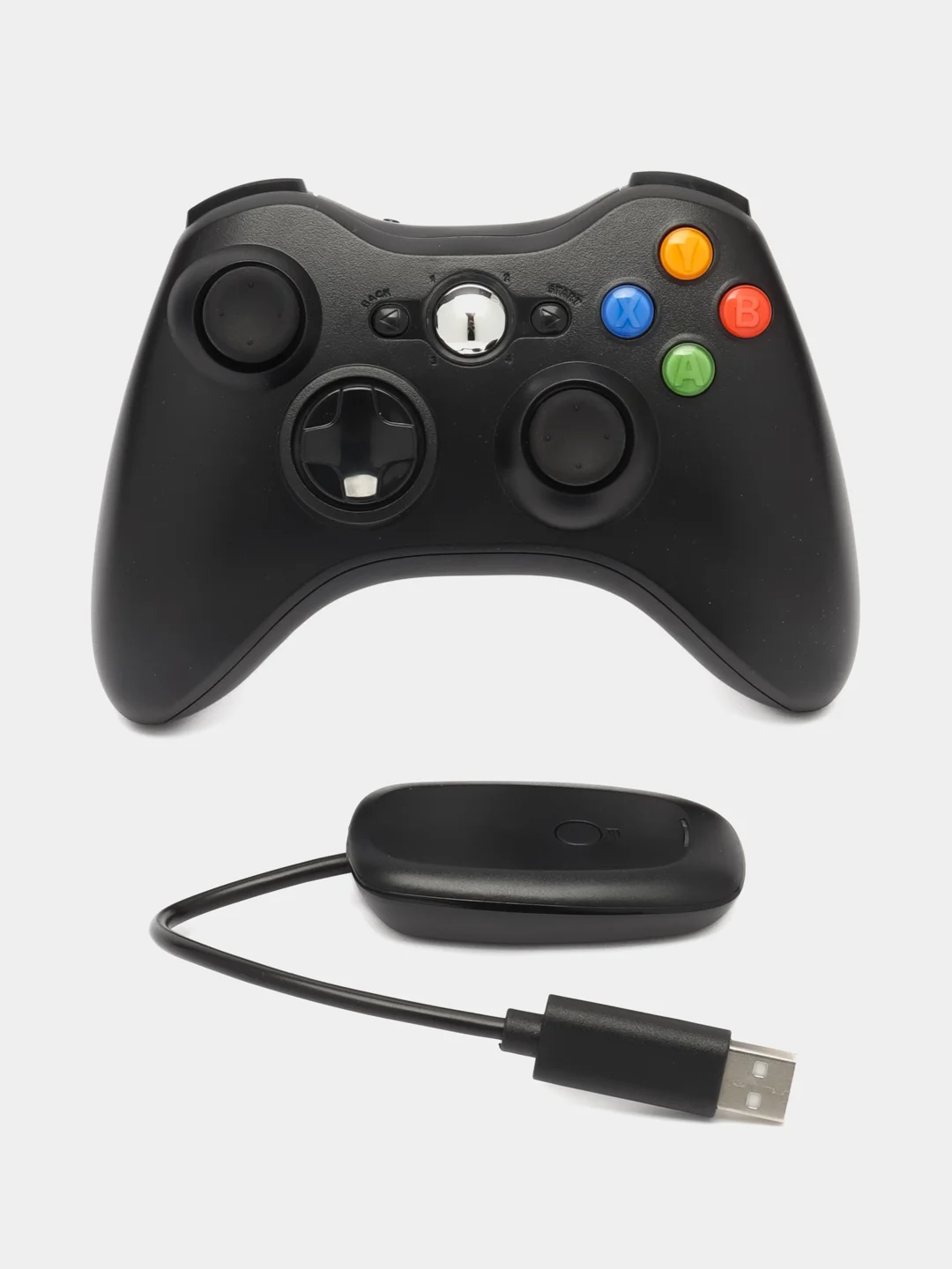 Черный джойстик беспроводной для Xbox 360 / PC / Android