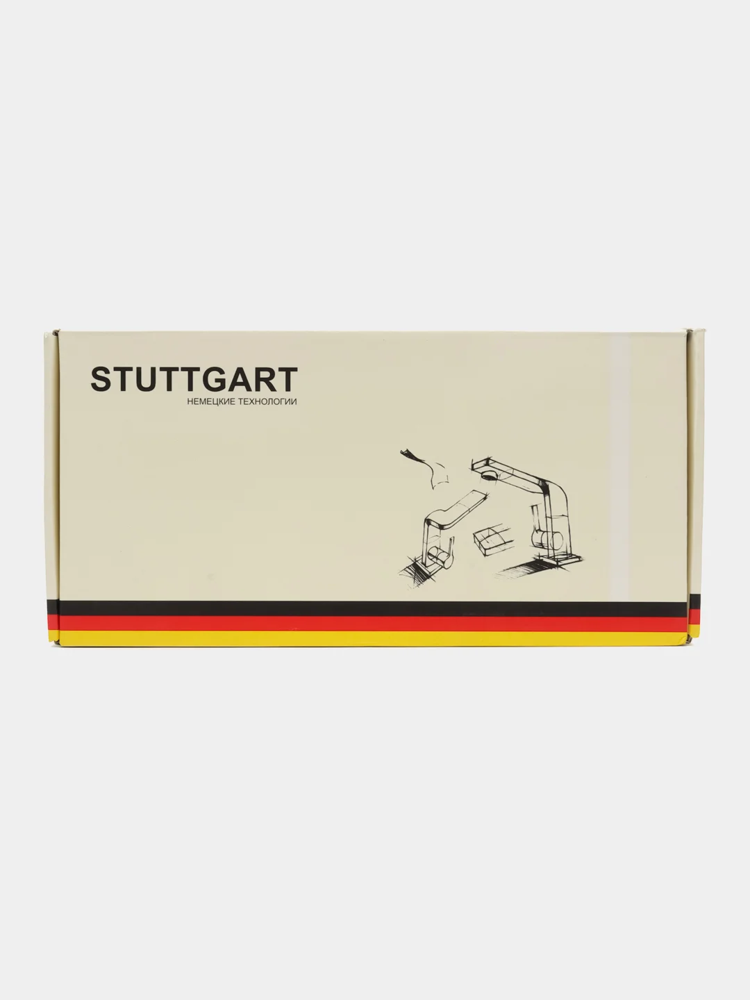 Смеситель для кухни Stuttgart с высоким гибким иливом.(латунный)коричневый