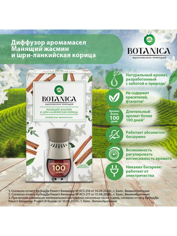 Сменный флакон для диффузора Air Wick Botanica Жасмин и корица, 19 мл