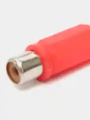 Разъем RCA гнездо пластик на кабель, красный, Pro Legend
