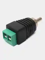 Разъем RCA штекер пластик на кабель, винт, Pro Legend
