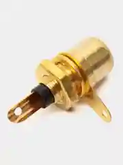 Разъем RCA гнездо металл на корпус, красный и черный, Gold, Pro Legend
