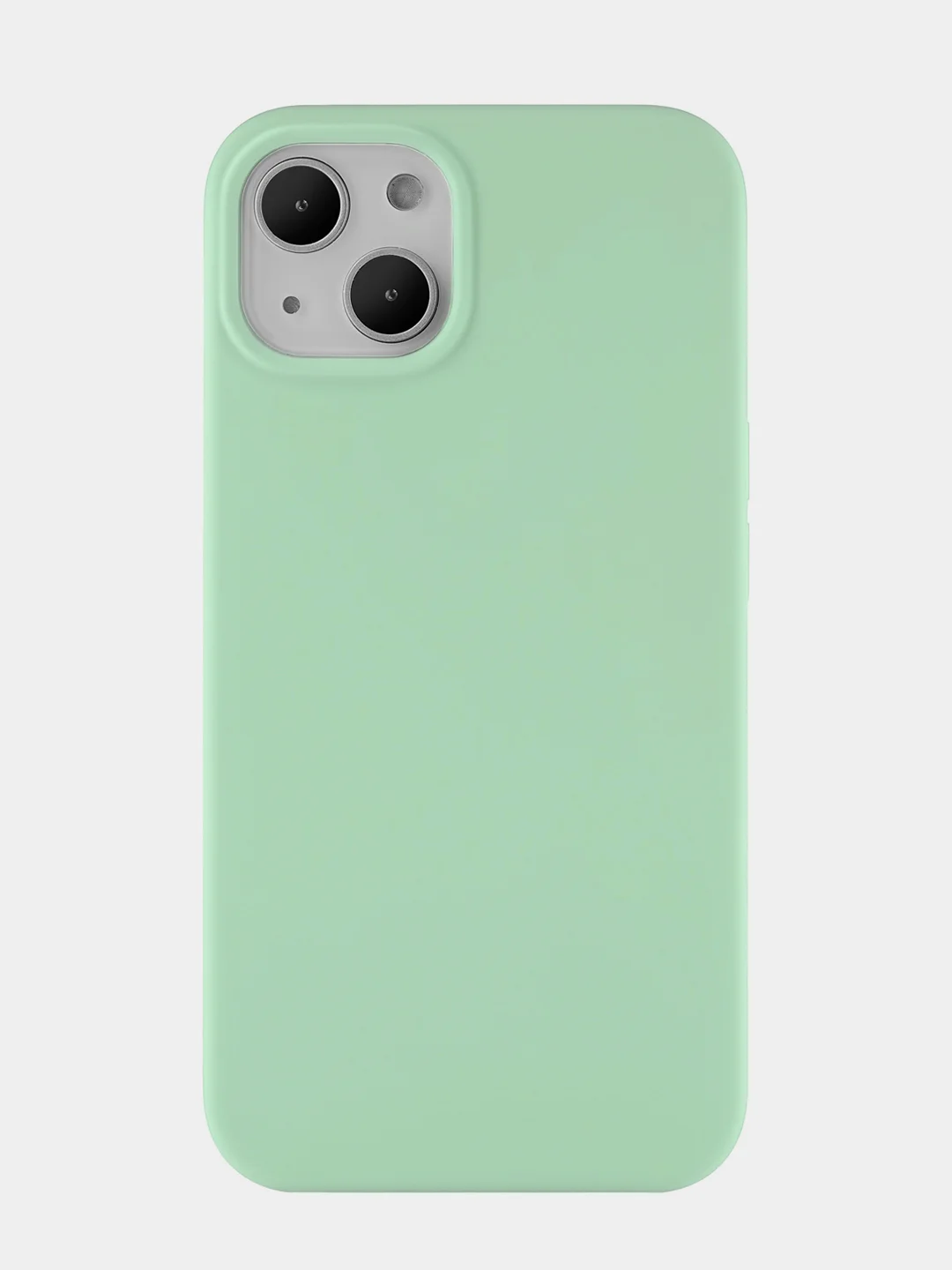 Бирюзовый чехол uBear Touch Mag Сase, Liquid silicone, для iPhone 13, MagSafe Compatible