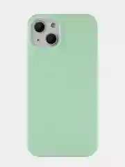 Бирюзовый чехол uBear Touch Mag Сase, Liquid silicone, для iPhone 13, MagSafe Compatible