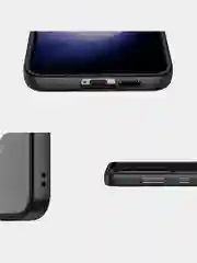 Бирюзовый прозрачный чехол для Samsung S24 / Самсунг S24 с силиконовым кантом Crystal Case