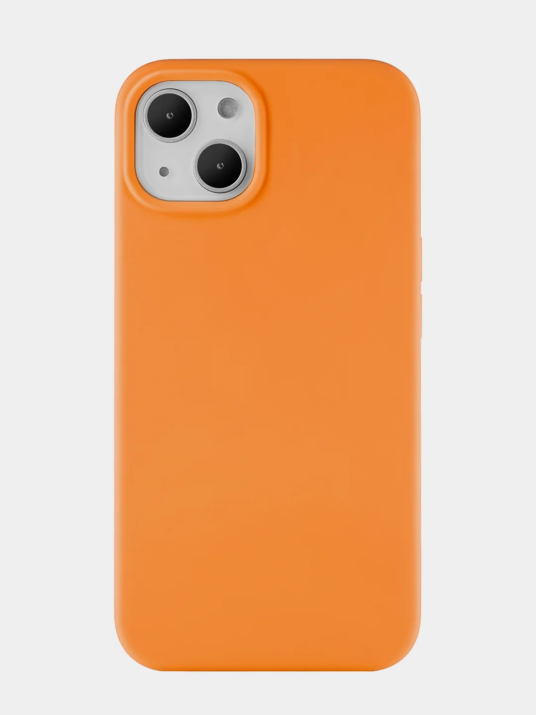 Оранжевый чехол uBear Touch Mag Сase, Liquid silicone, для iPhone 13, MagSafe Compatible