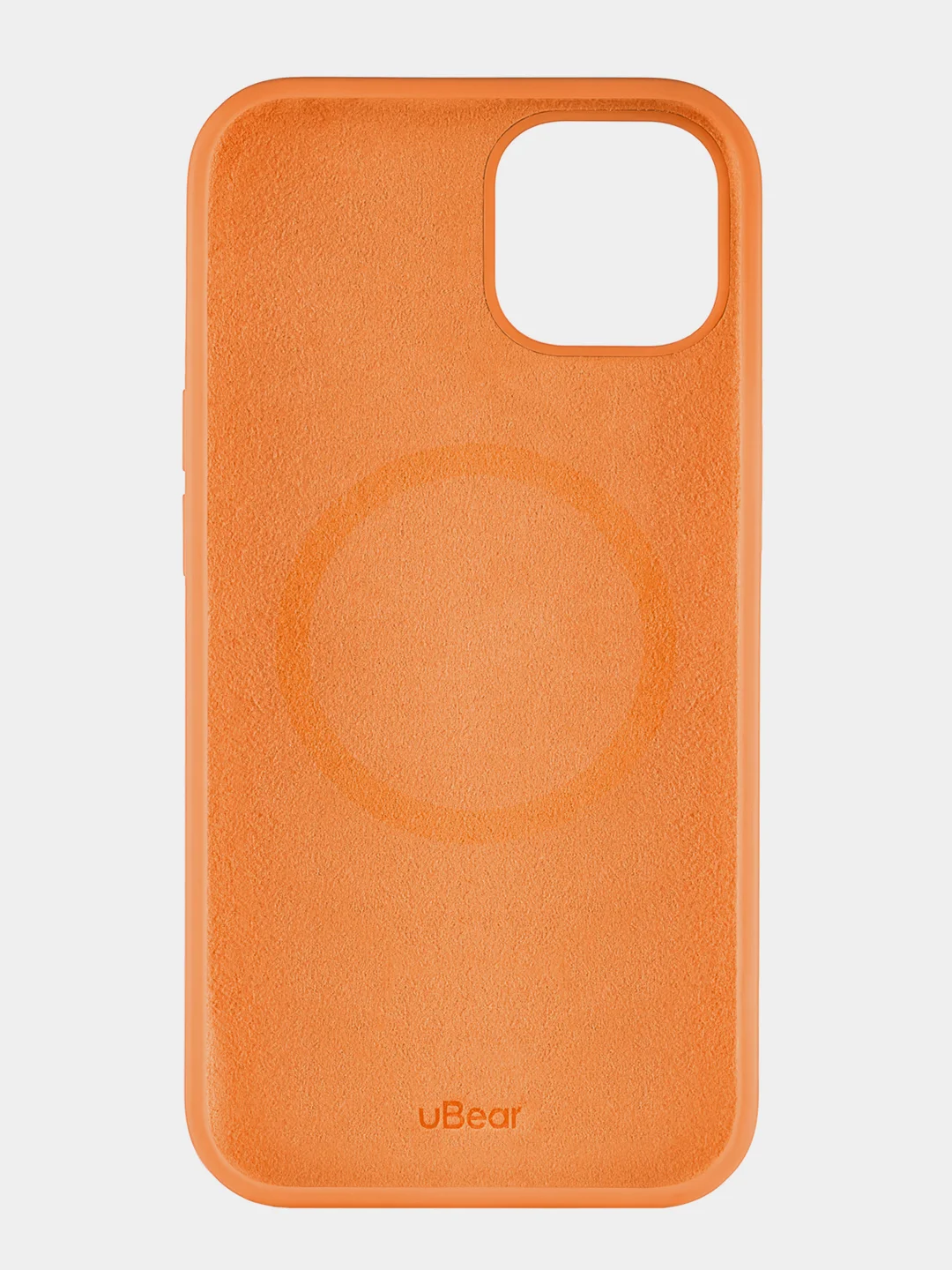 Оранжевый чехол uBear Touch Mag Сase, Liquid silicone, для iPhone 13, MagSafe Compatible