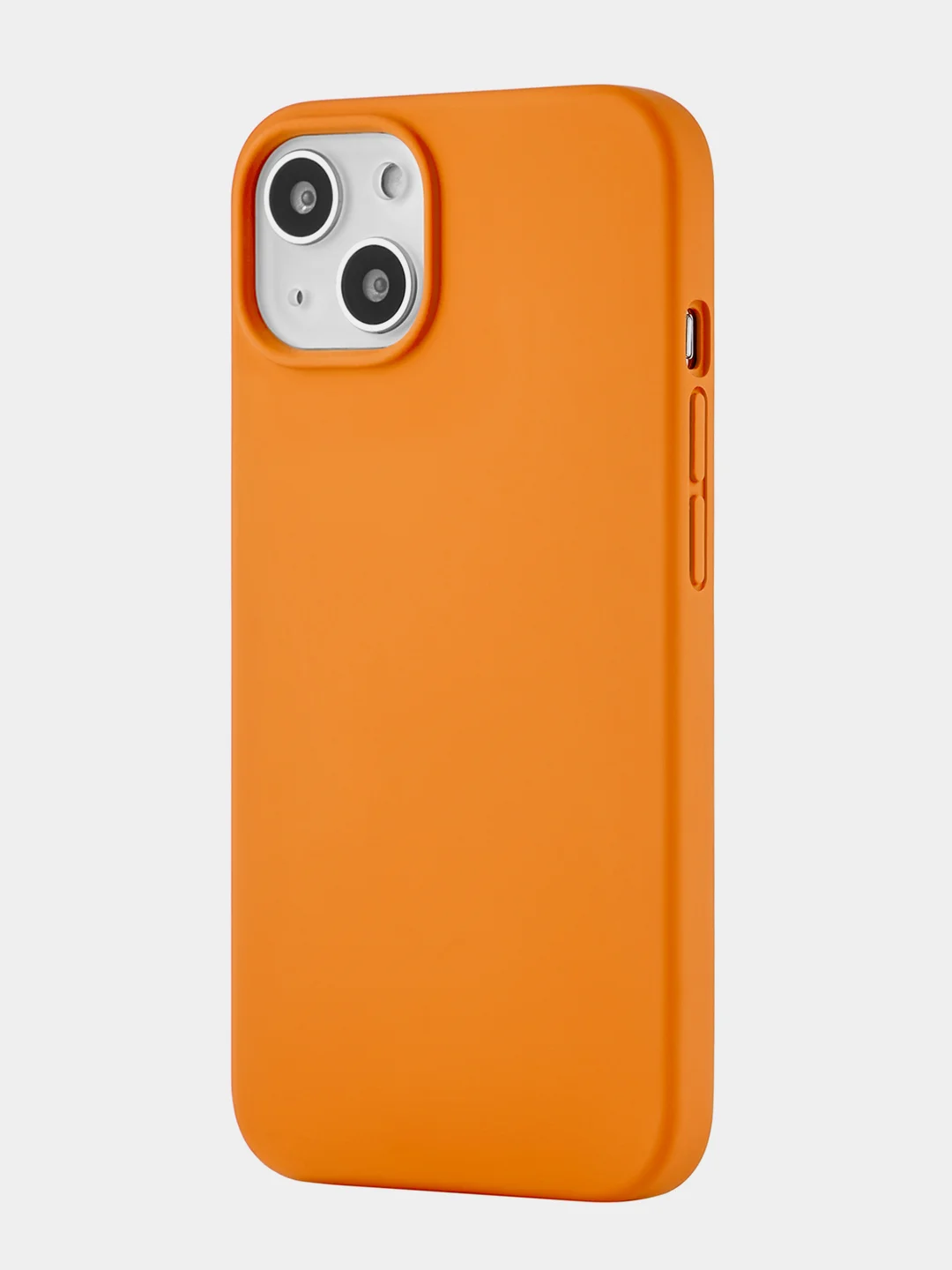 Оранжевый чехол uBear Touch Mag Сase, Liquid silicone, для iPhone 13, MagSafe Compatible