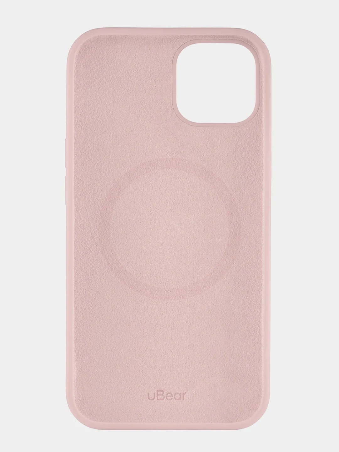 Розовый чехол uBear Touch Mag Сase, Liquid silicone, для iPhone 13, MagSafe Compatible