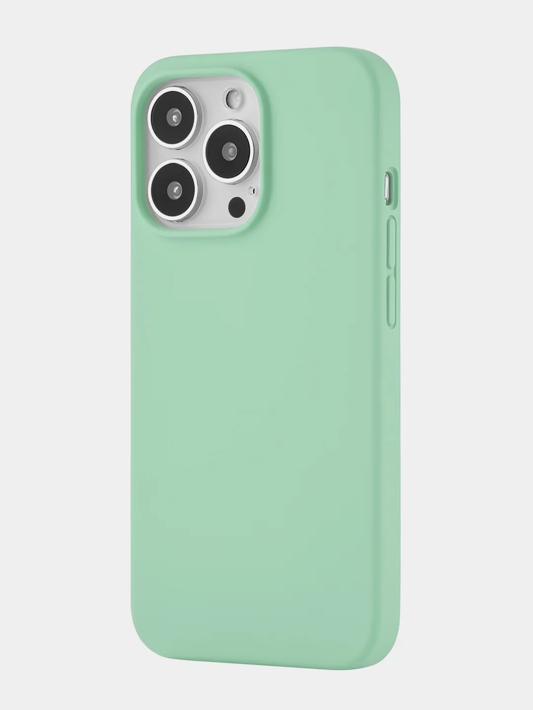 Бирюзовый чехол uBear Touch Mag Сase, Liquid silicone, для iPhone 13 Pro, MagSafe Compatible