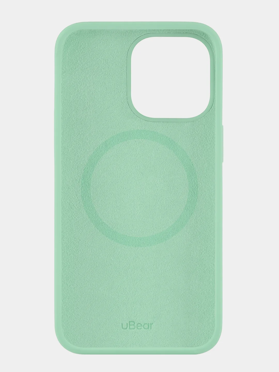 Бирюзовый чехол uBear Touch Mag Сase, Liquid silicone, для iPhone 13 Pro, MagSafe Compatible