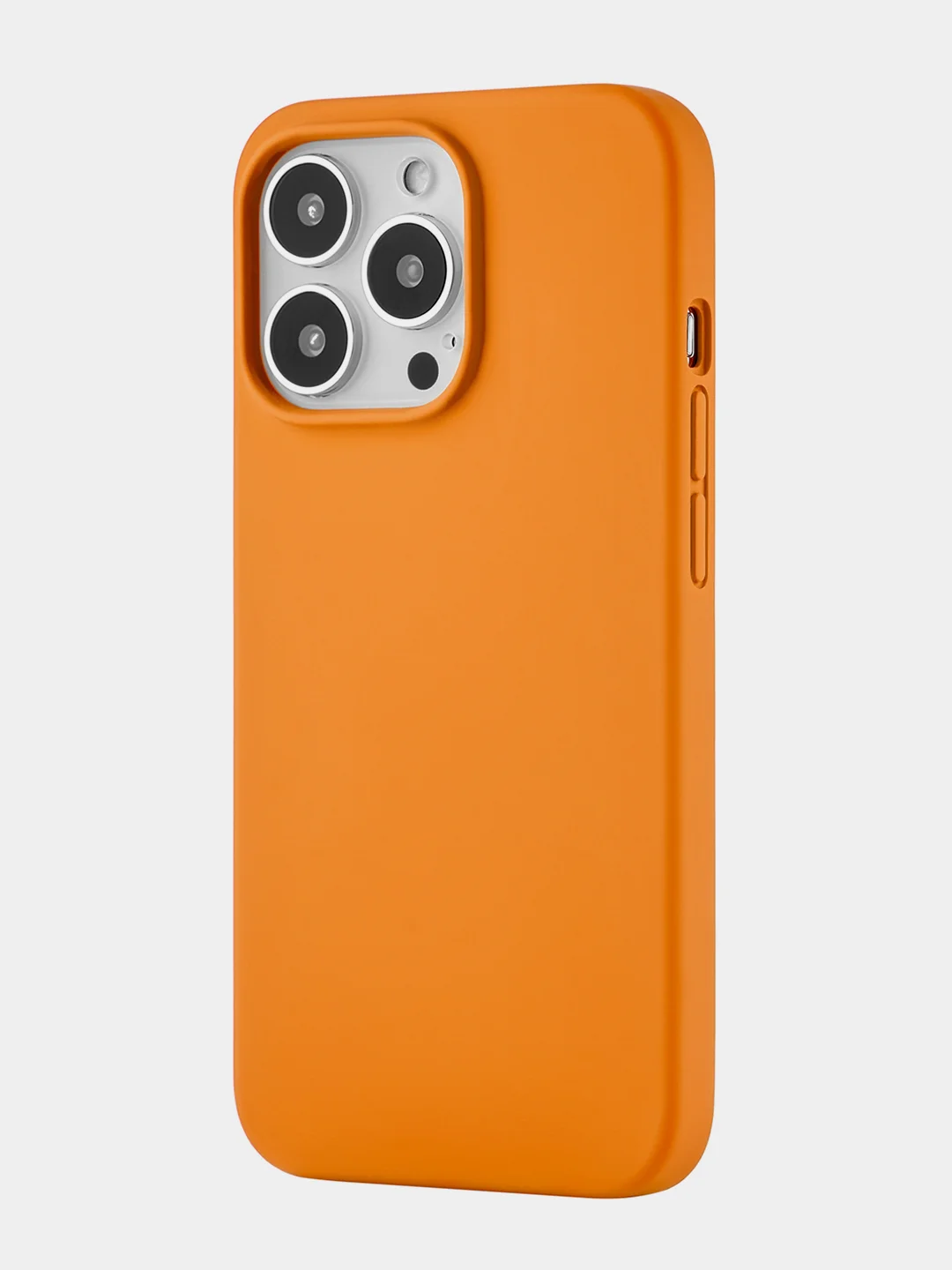 Оранжевый чехол uBear Touch Mag Сase, Liquid silicone, для iPhone 13 Pro, MagSafe Compatible